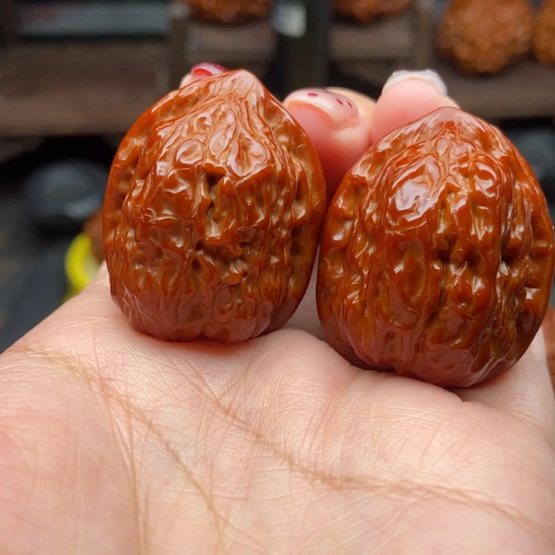 文玩核桃吊坠金钱豹29