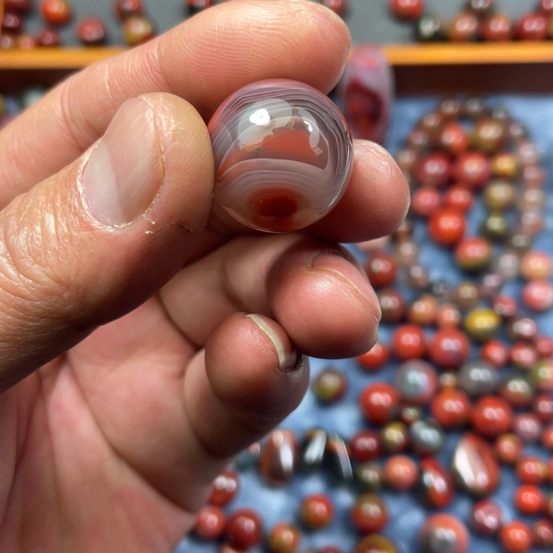 南红玛瑙合金南红原矿配珠