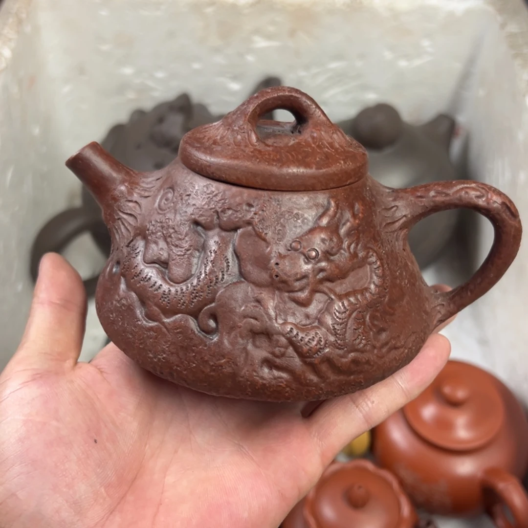 茶壶紫砂宜兴原矿紫砂壶300毫升容量