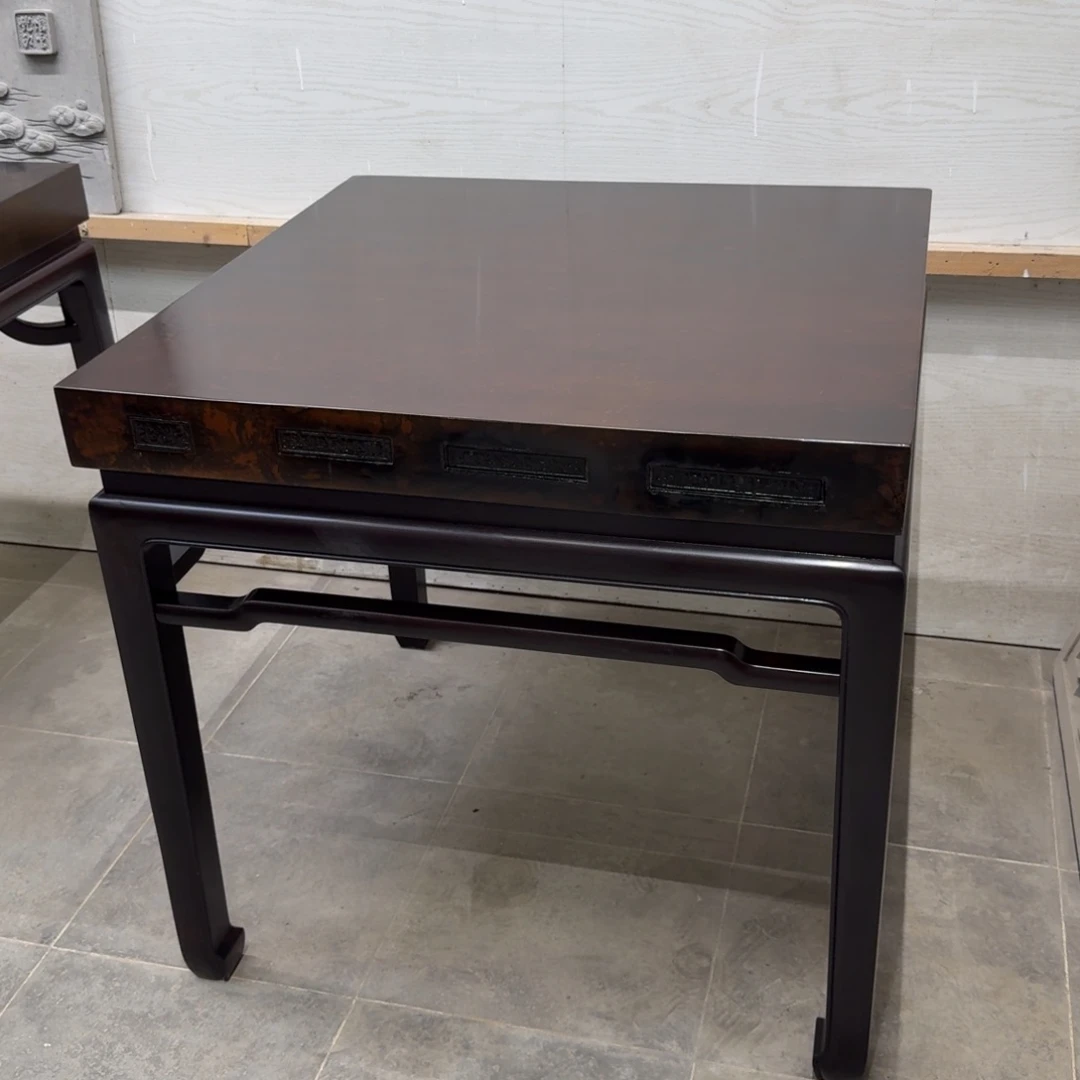 砖雕80x80 乌金色 一套高77cm