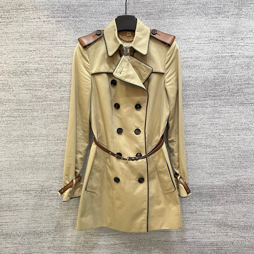 99新 BURBERRY/博柏利 中长款风衣/尺码UK6/99新/WX109111