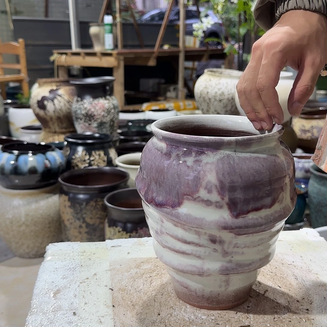 紫砂花盆尺寸15@20