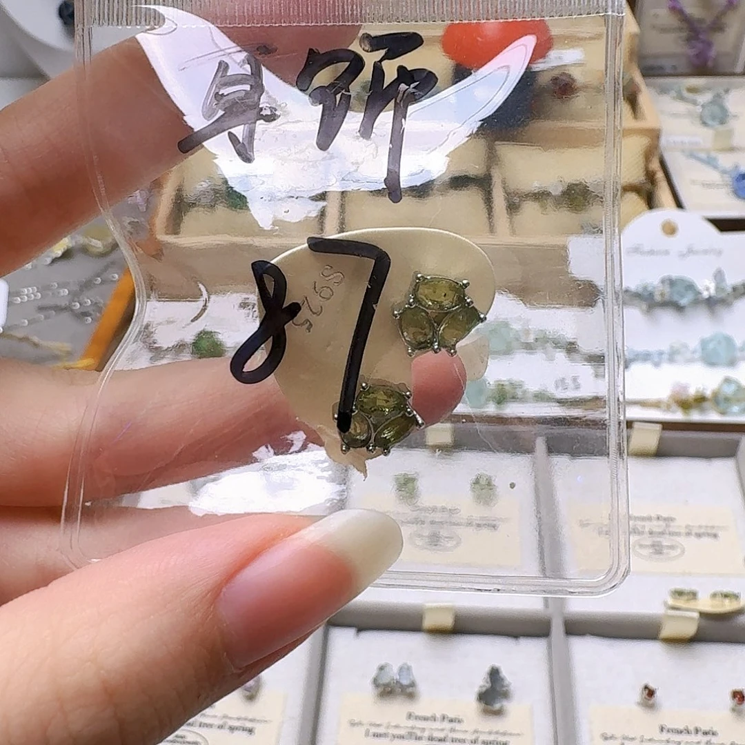 纯铜石英石纯铜锡合金耳饰87