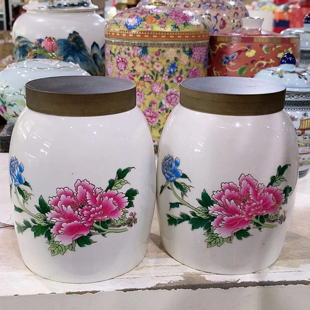 【闪购商品】瓷片陶瓷茶叶罐密封罐