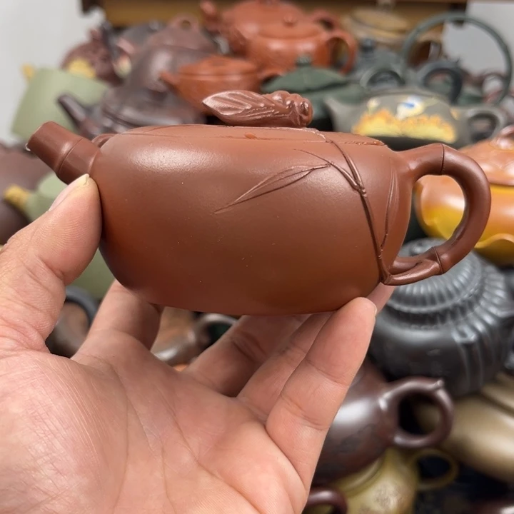 茶壶紫砂紫砂壶口磕碰