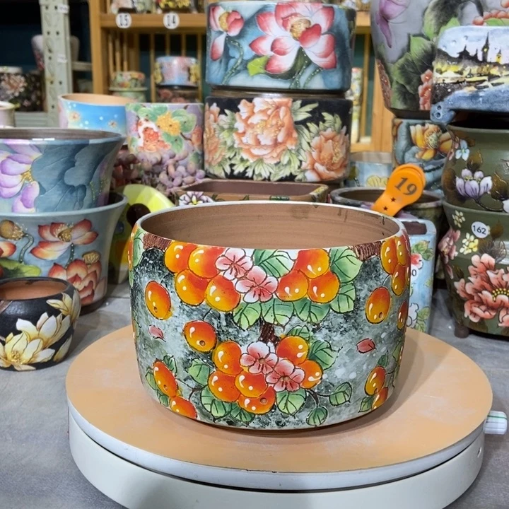 红陶景德镇艺术手绘作品