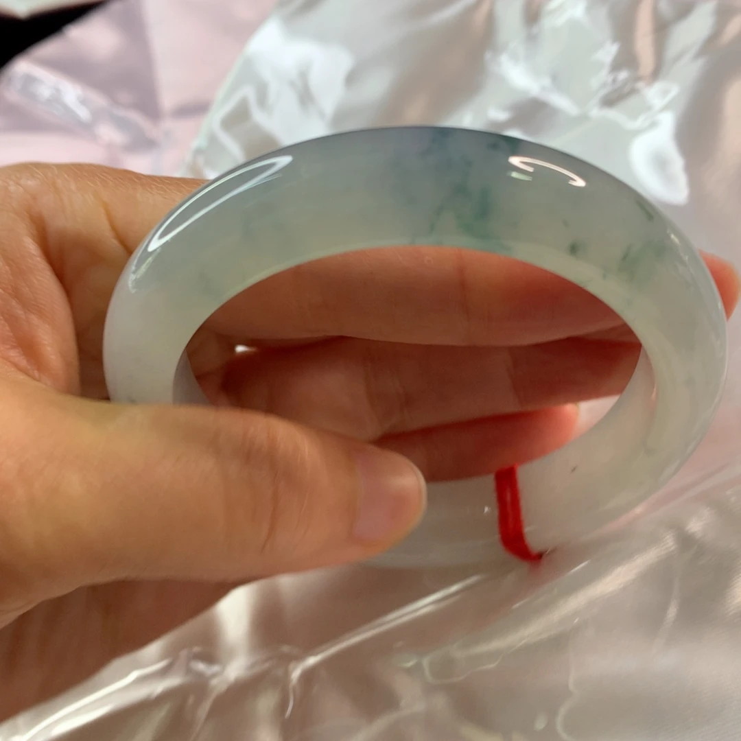 翡翠未镶嵌手镯翡翠手镯56.3