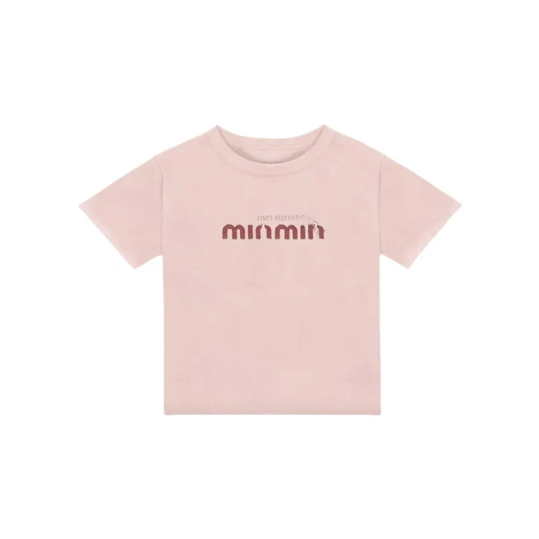 【minmin】2025新款时尚圆领休闲简约百搭短袖T恤