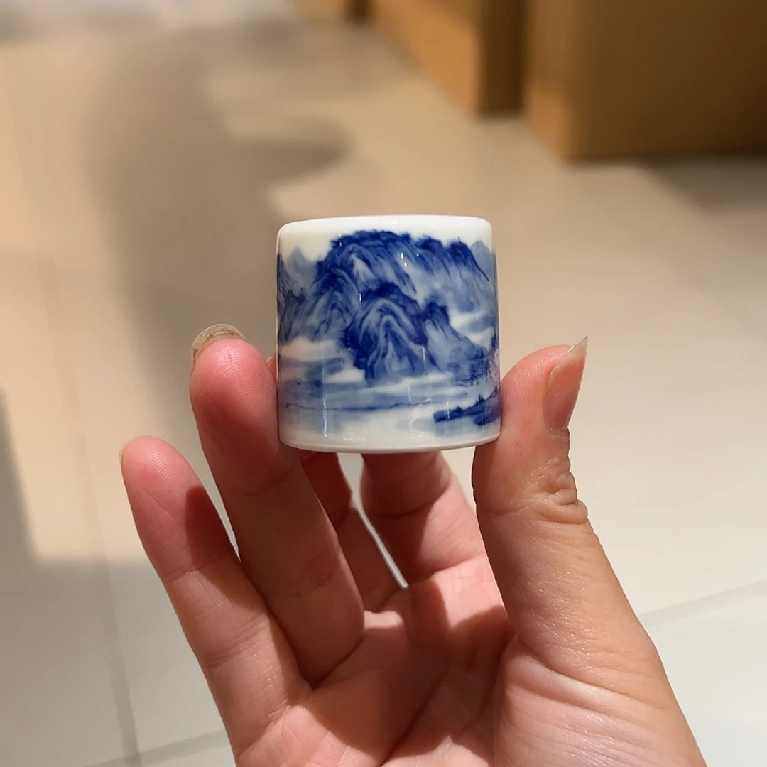 怡琅柴窑山水扳指