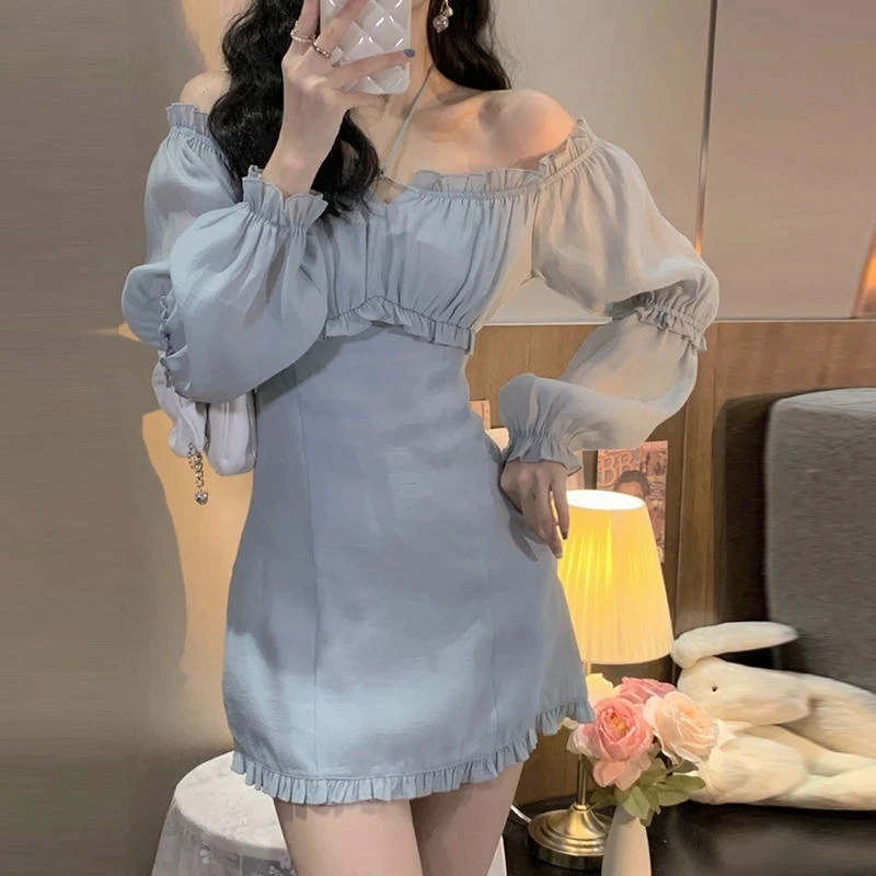 400-599号.芊衣百惠杂款女装系带纯欲风纯色性感辣妹富家千金