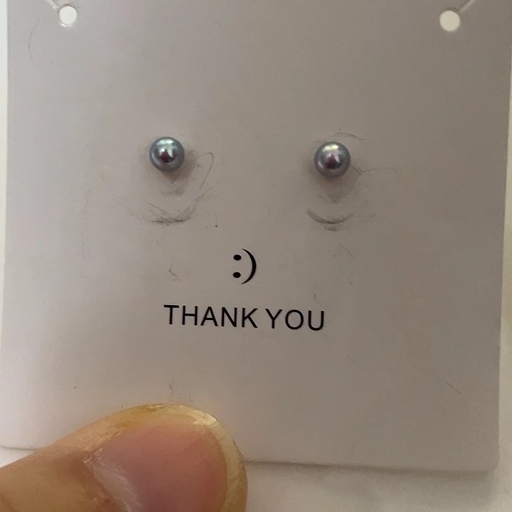 耳饰银S925镶嵌淡水珍珠