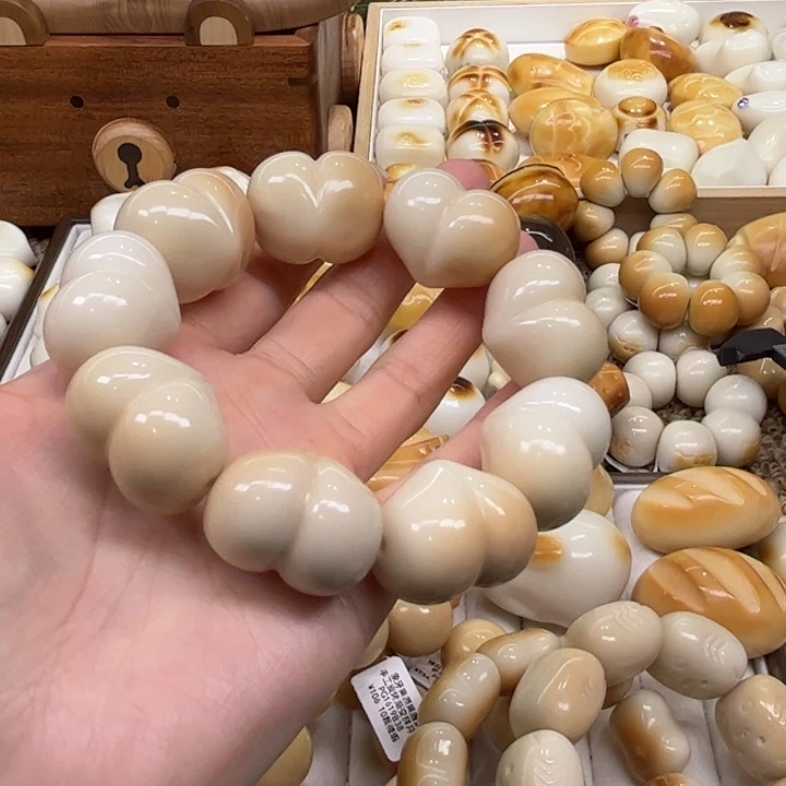 菩提根/象牙果手串11.19.37象牙果屁桃爱心微瑕