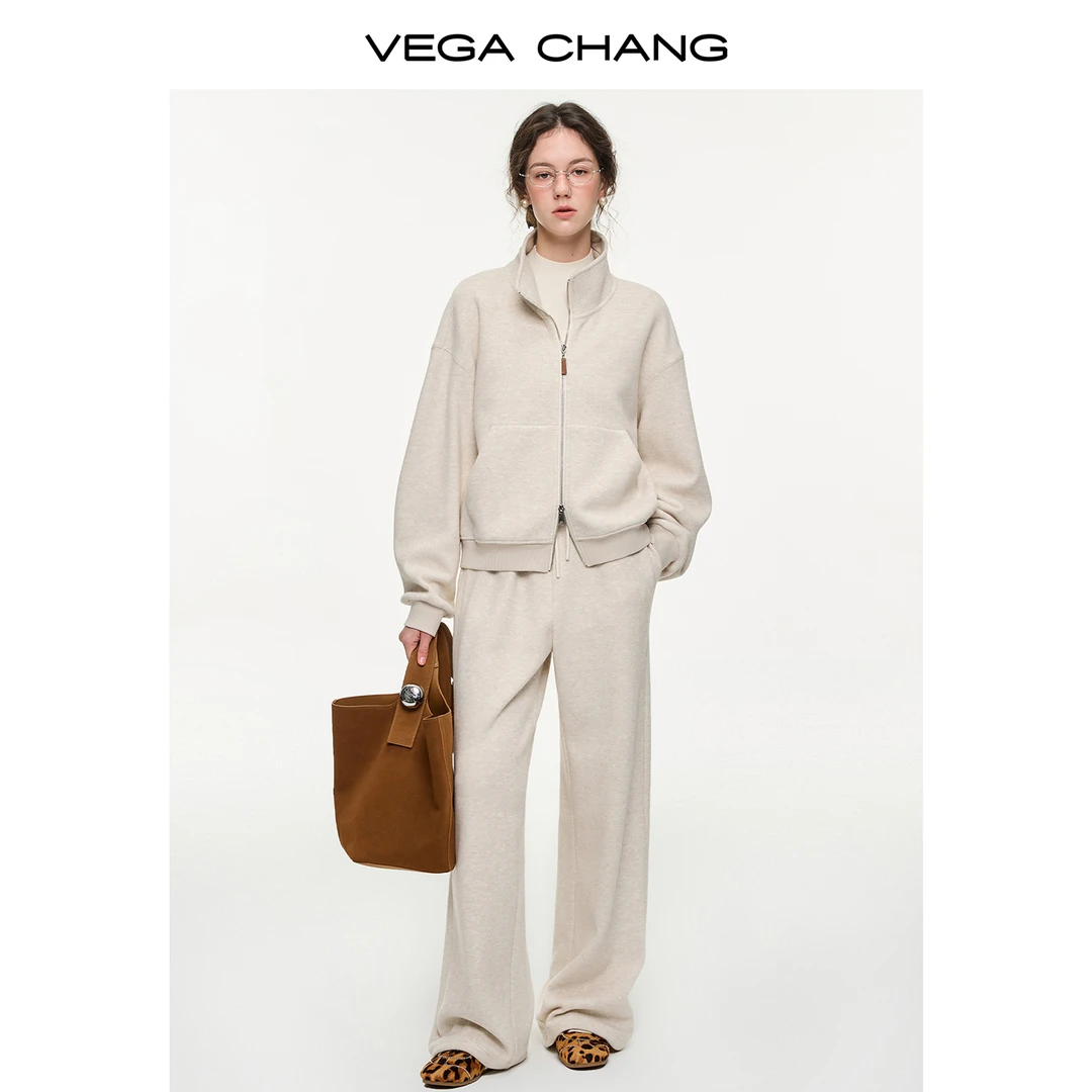 【杏运假期】VEGACHANG懒人穿搭套装女2025秋冬卫衣休闲长裤0120LL