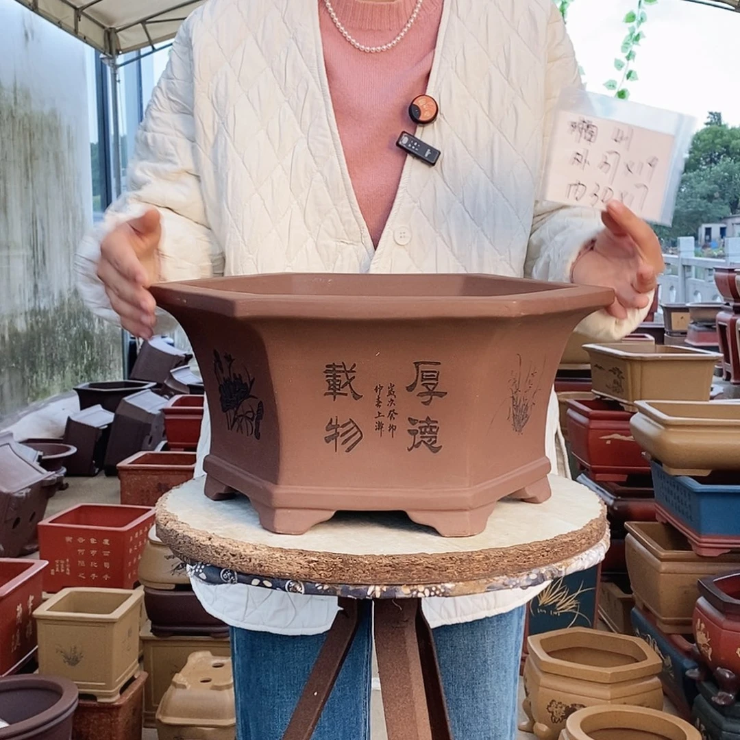 紫砂花盆紫砂花盆