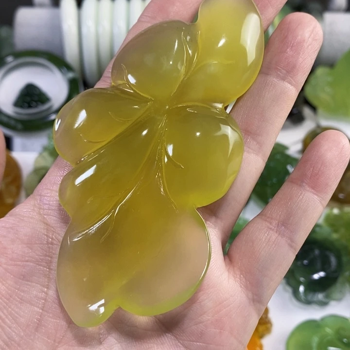 未镶嵌岫玉手把件