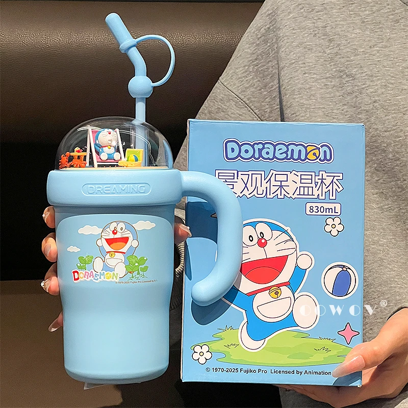 哆啦A梦冰霸杯办公室女大容量水杯子爆款2025新款保温杯生日礼物