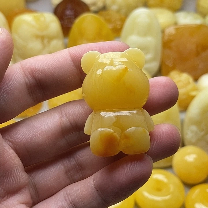 琥珀颈饰未镶嵌琥珀蜜蜡吊坠