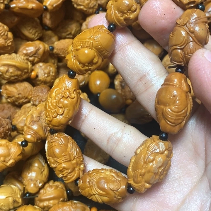 风***度橄榄核手串/手链橄榄微瑕小财神