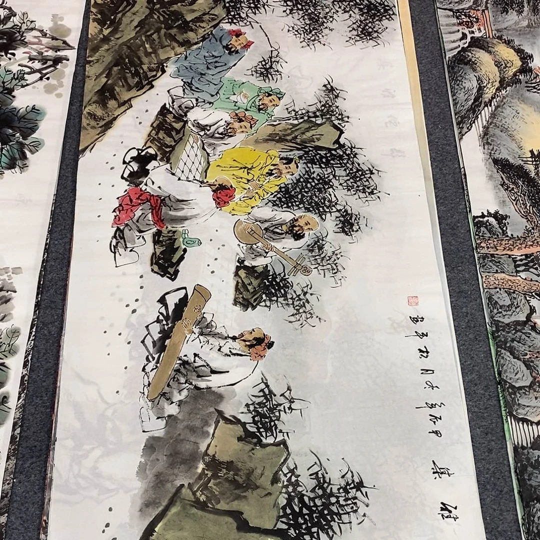 国画画画真的画画画
