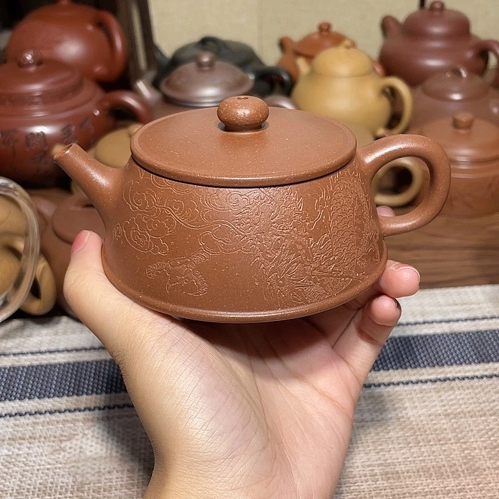 茶壶紫砂紫砂宜兴紫砂壶130cc