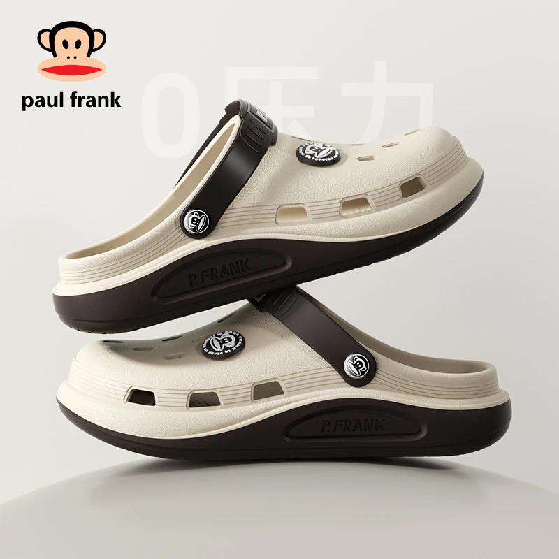 大嘴猴新款洞洞鞋外穿厚底踩屎感防滑柔软透气包头四季防滑洞洞鞋