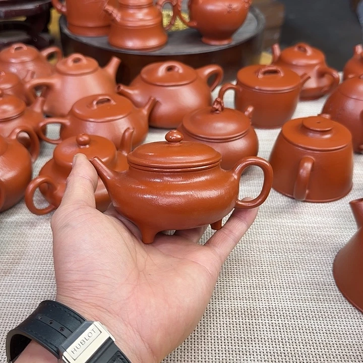 满***红壶紫砂全手工制作三足