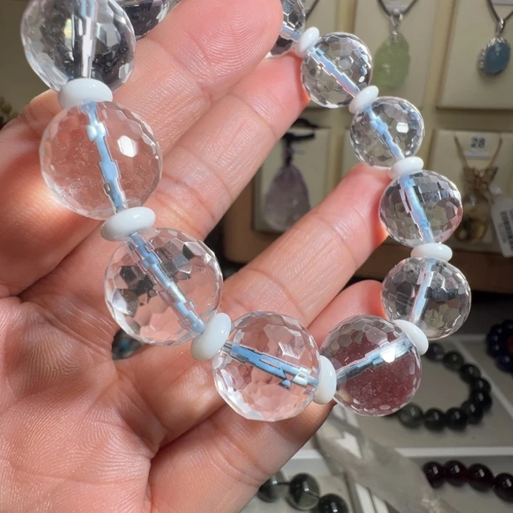 手链水晶未镶嵌天然白水晶
