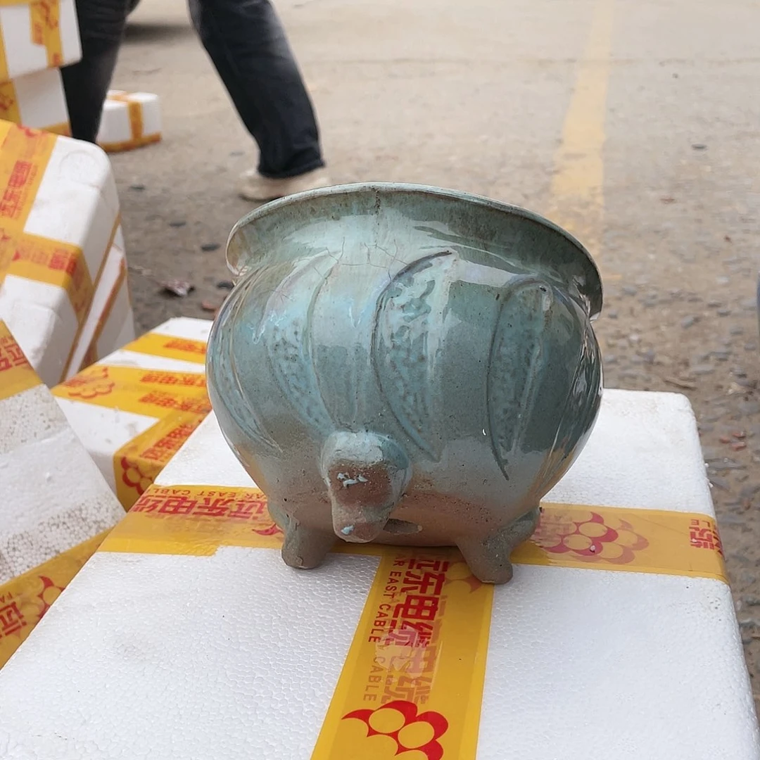 无铅玻璃宜兴紫砂花盆