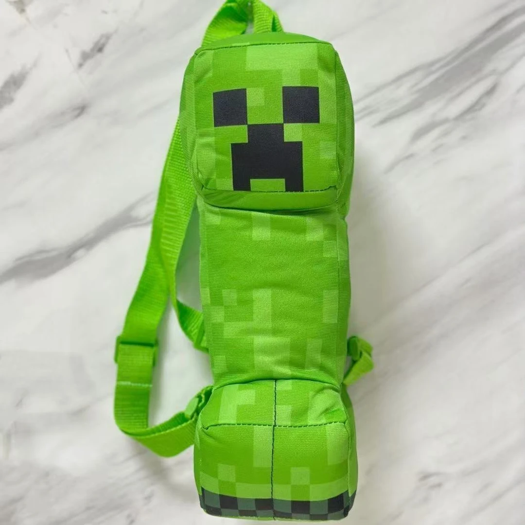 正版我的世界毛绒布艺背包公仔周边史蒂夫苦力儿童礼物游戏玩偶