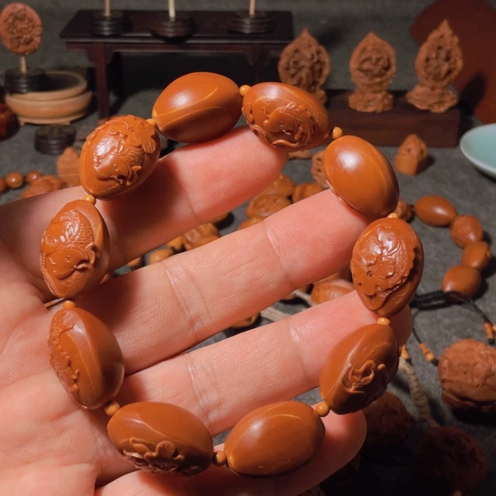 浩***品橄榄核手串/手链手工制作