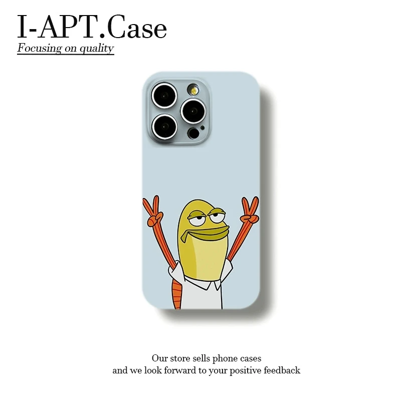 双耶比奇堡路人鱼菲林软壳适用iPhone苹果16手机壳华为oppo小米vi