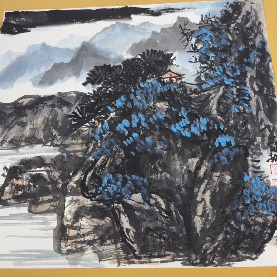 国画50-50卡纸作品艺