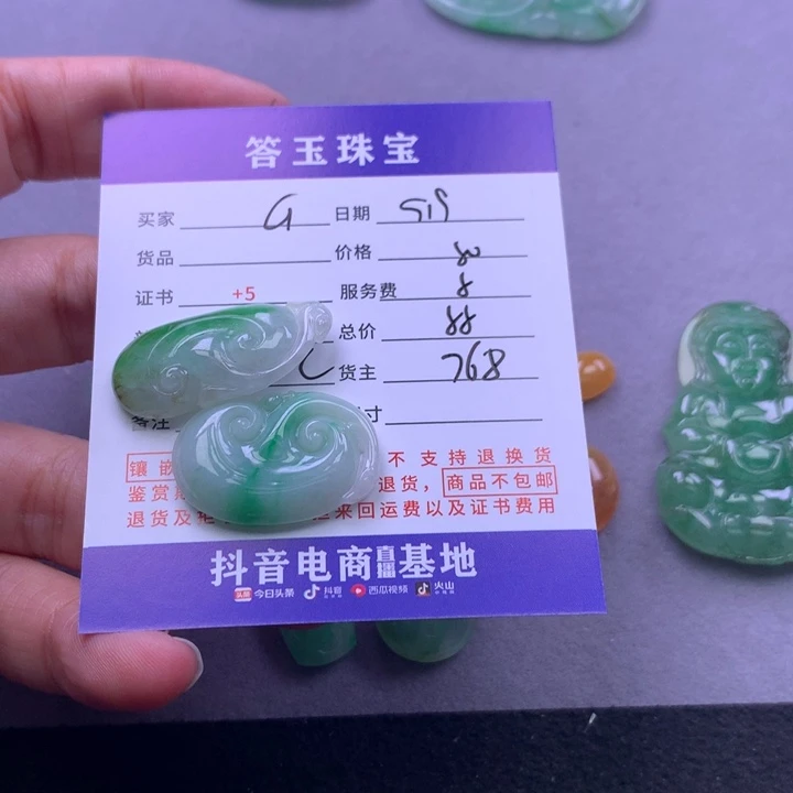 颈饰未镶嵌翡翠G****b