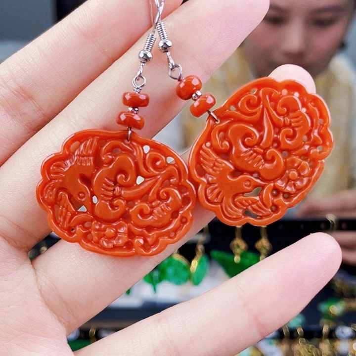 翡翠耳饰未镶嵌饰品