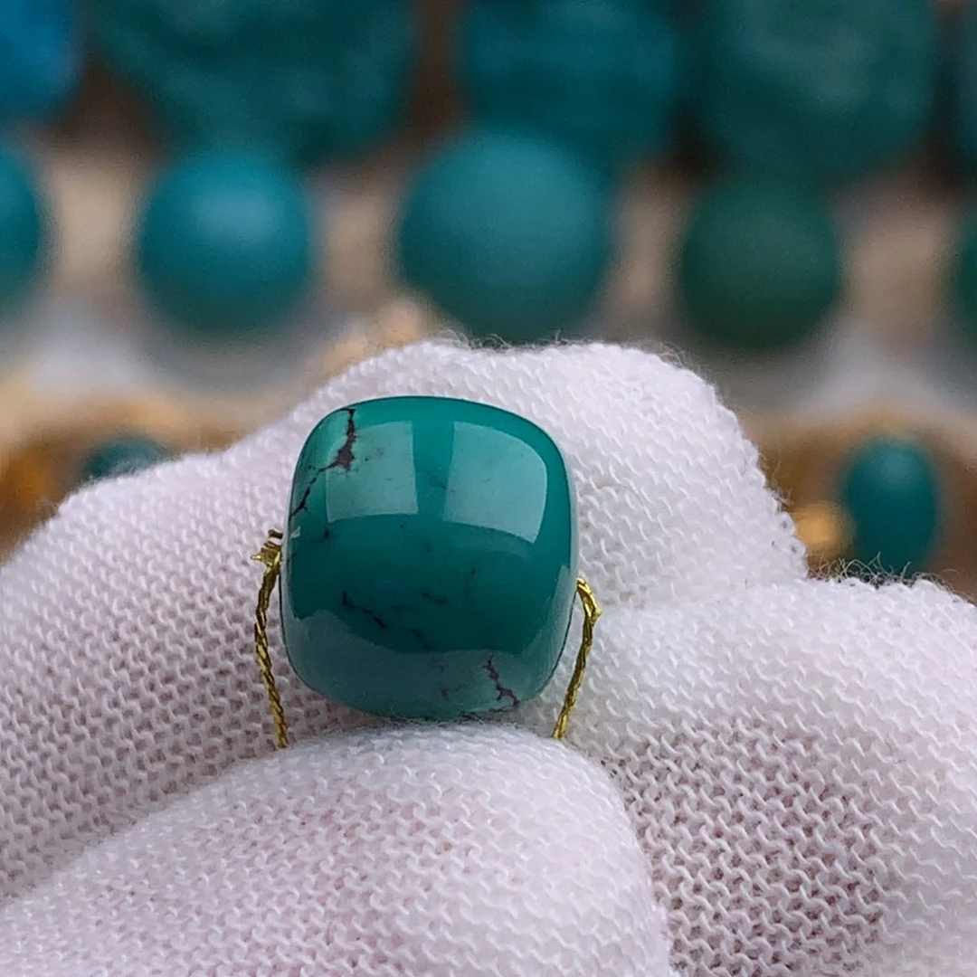 未镶嵌绿松石珠宝奇石11.5mm