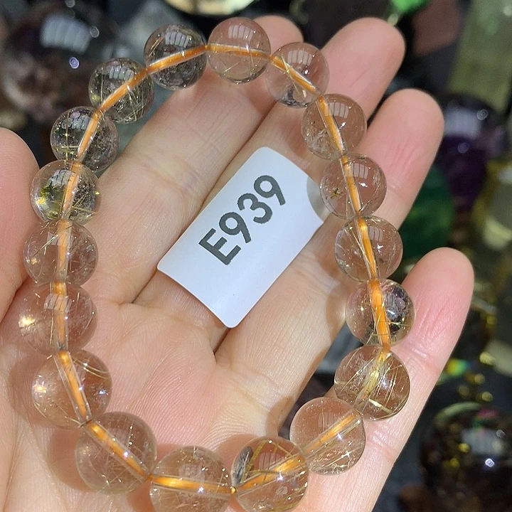 水晶天然水晶发晶手串11.4mm未镶嵌?****?