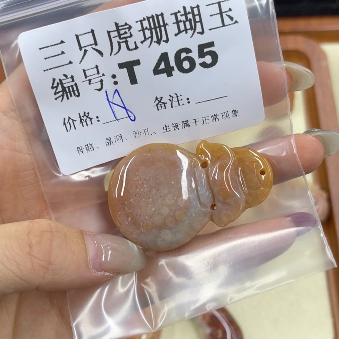 冉***.硅化珊瑚（珊瑚玉）h未镶嵌