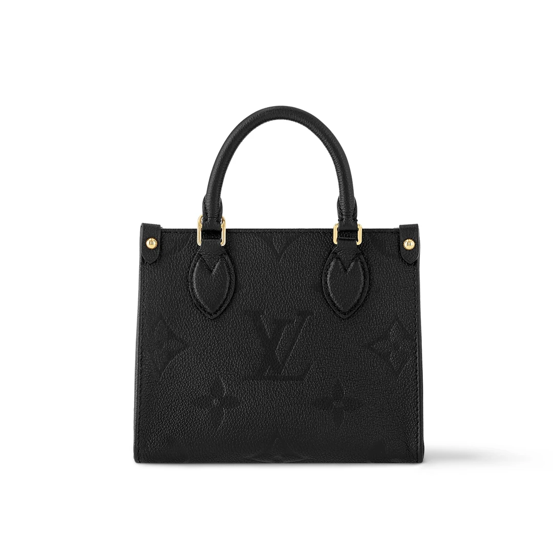全新未使用 LouisVuitton/路易威登 onthego bb 黑色 单肩包 全套