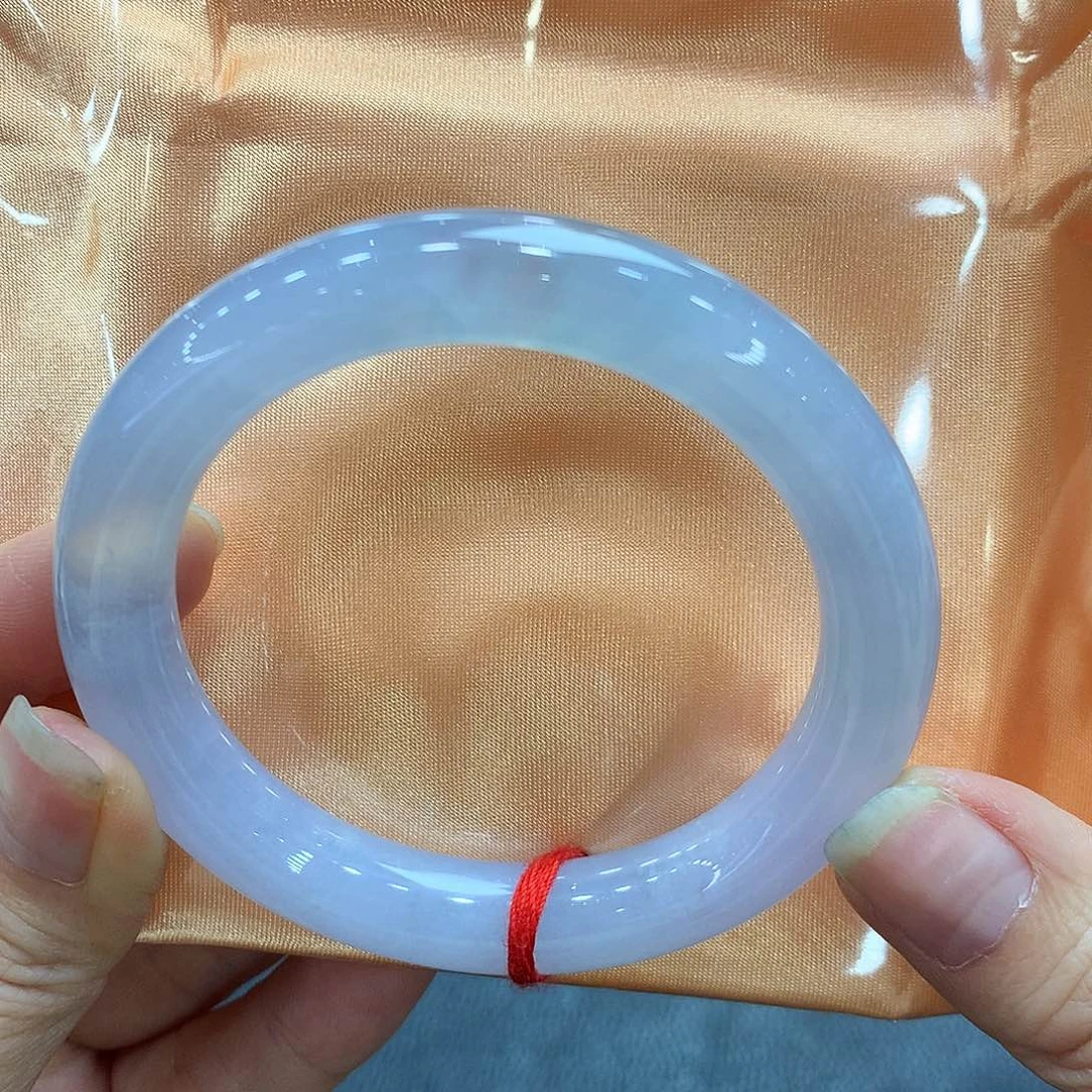 翡翠未镶嵌手镯54圆条