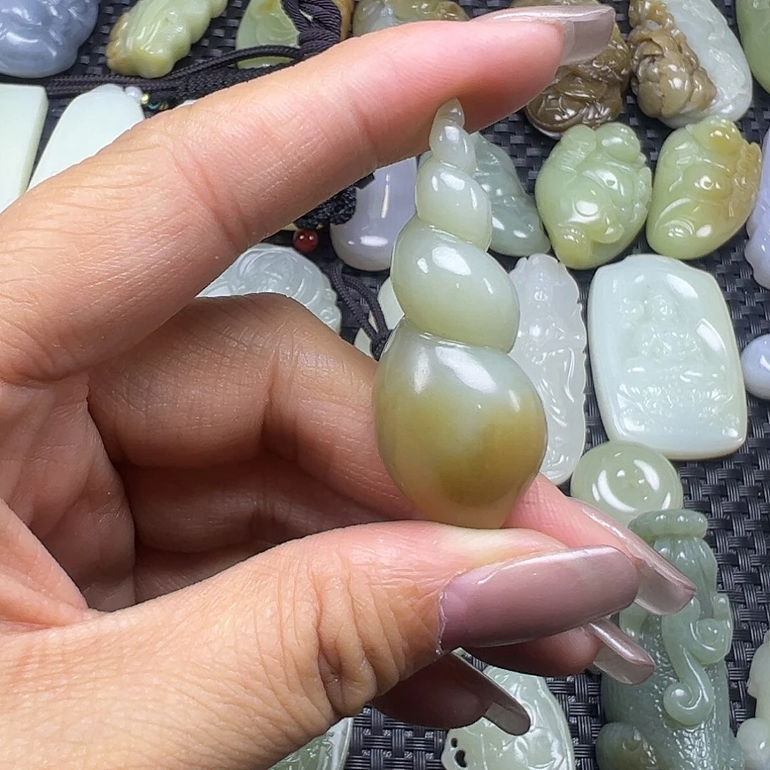 和田玉未镶嵌吊坠(不含链)福利漏，卡46.7