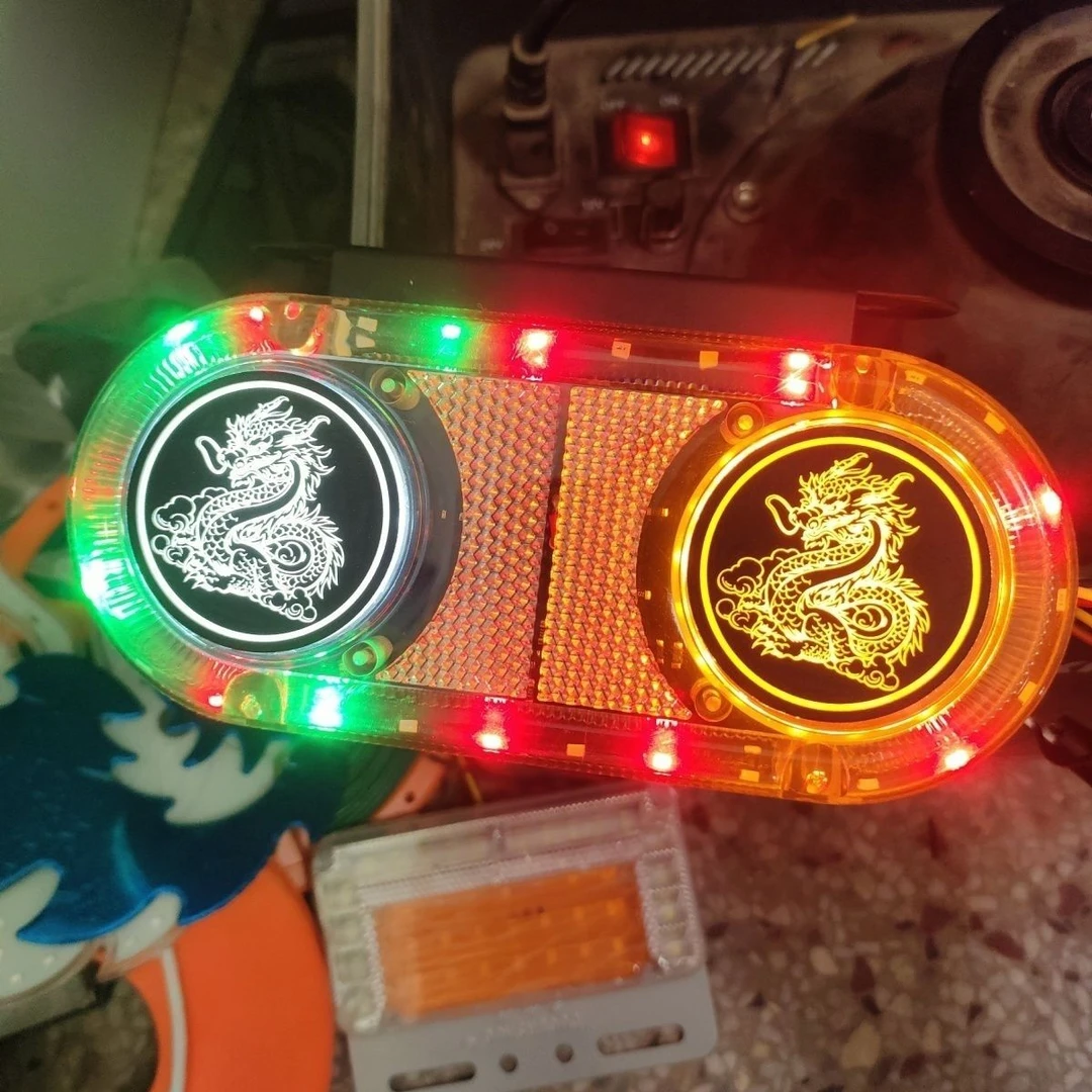 新款龙标货车汽车摩托电动车闪光接线示宽led夜间尾灯12v24v