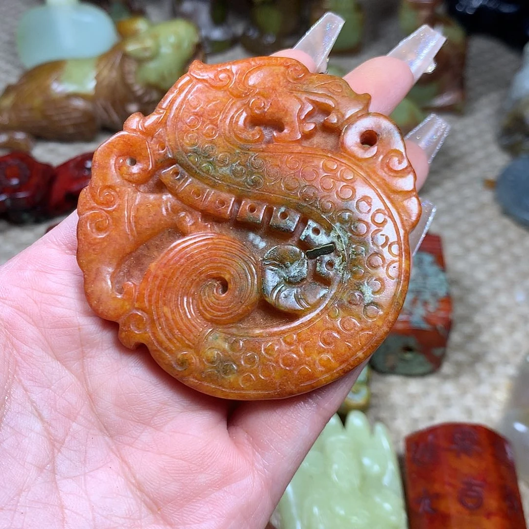 白玉菩提吊坠挂件