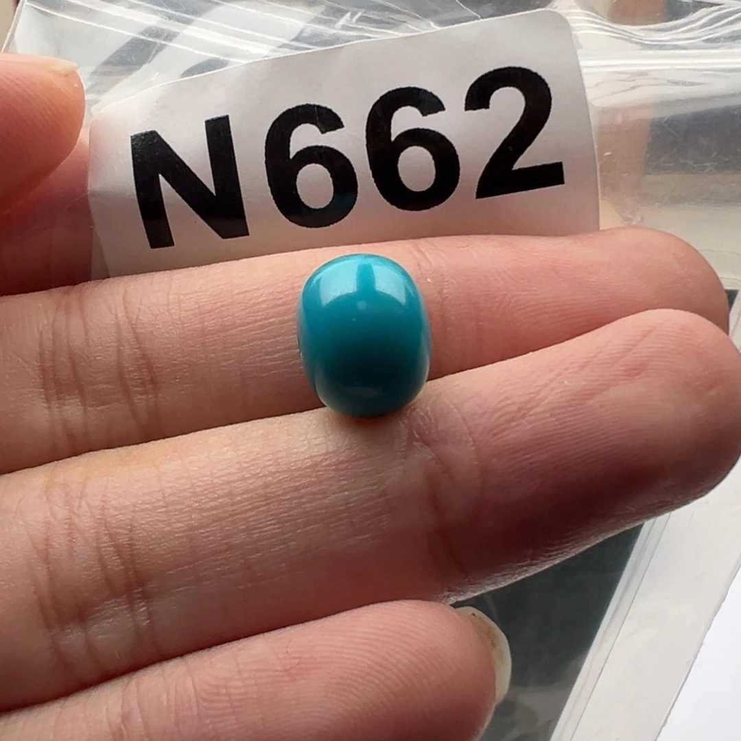 绿松石未镶嵌珠宝奇石卡10.9玉化料墩子