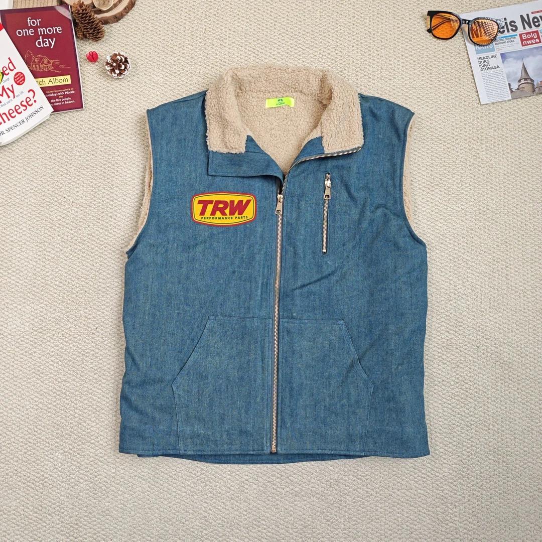 2024年冬季新款休闲百搭宽松加绒加厚马甲厚外套8497