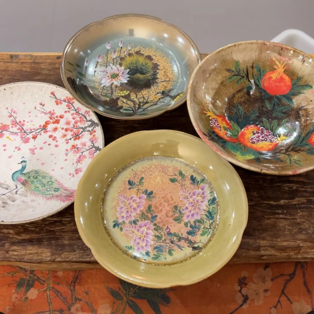 叶***茶景德镇纯手工手绘陶瓷