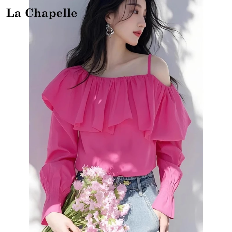 拉夏贝尔衬衫女2025爆款春游出行洋气衣服女小众炸街高级感女装