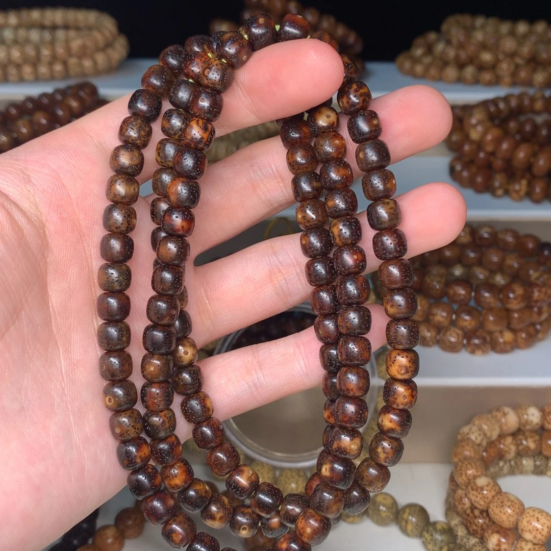 星月菩提吊坠8.7黑金108