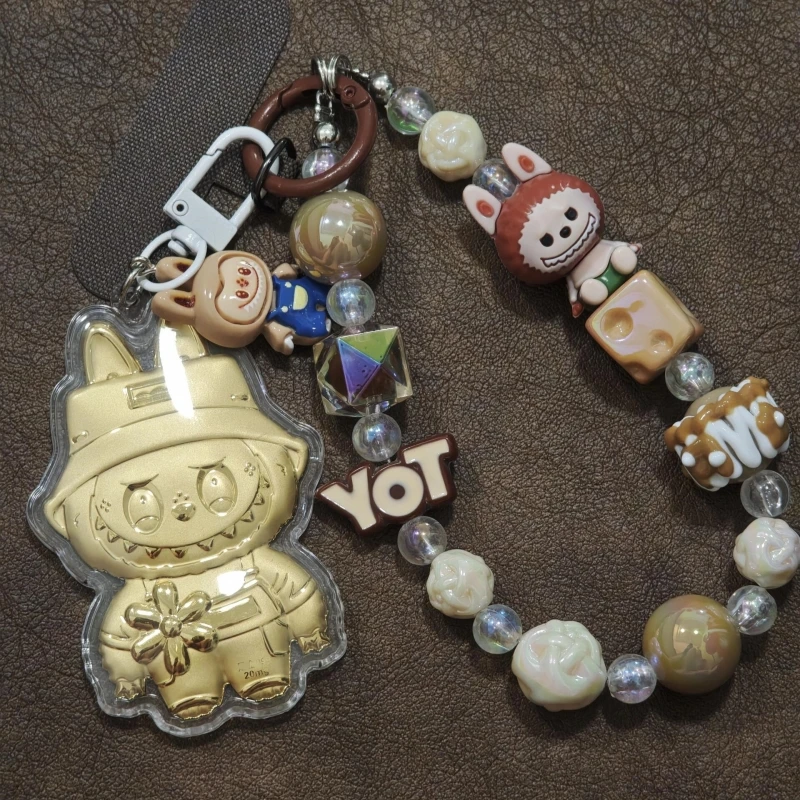 labubu深圳水贝现货可爱拉布布手机挂件包包钥匙扣小挂饰送礼佳品