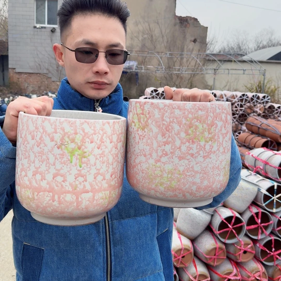 紫砂摆件瑕疵两个蛋壳粉