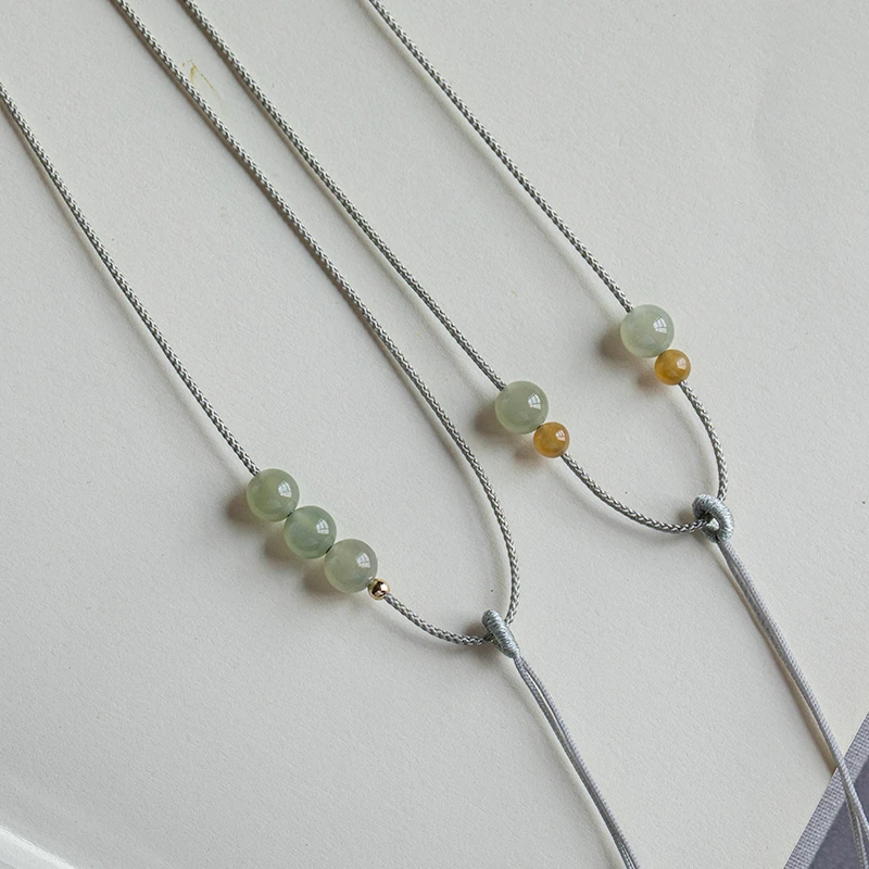 1毫米细款晴水色项链绳女吊坠挂绳挂脖贴身柔软挂件绳